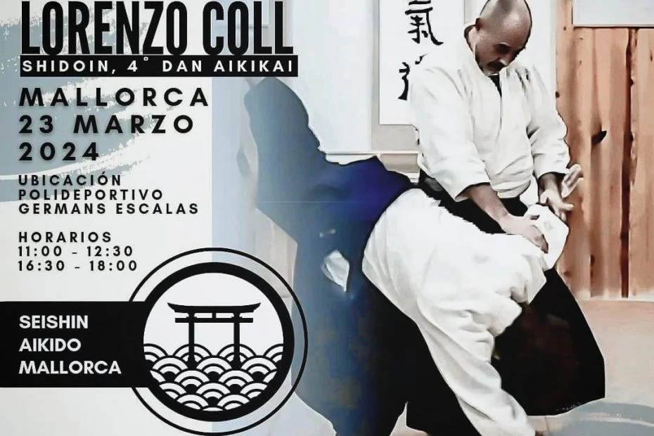 Lorenzo Coll Sensei. Seishin Aikido Mallorca. Seminario de Aikido en Mallorca.