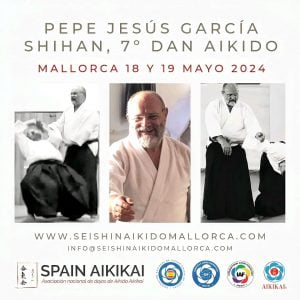 Pepe Jesús García Shihan. 7º Dan de Aikido. Seishin Aikido Mallorca.