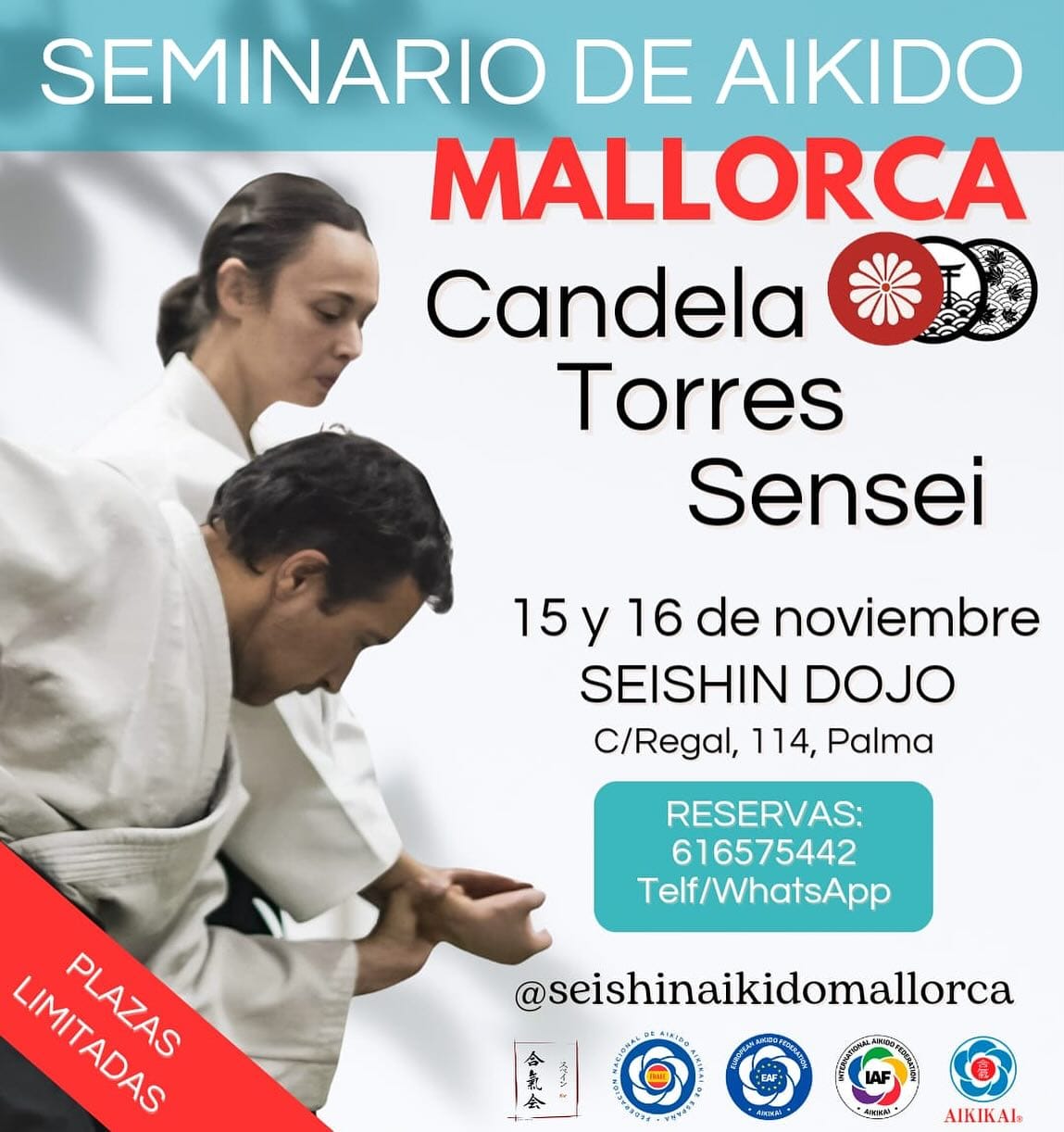 Candela Torres Sensei. Seishin Aikido Mallorca. Noviembre 2024.
